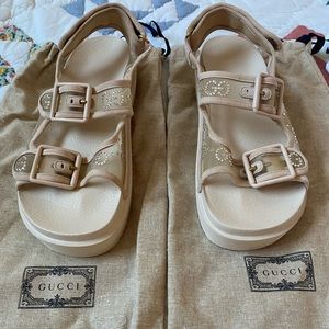 Gucci sandals with crystal size 39